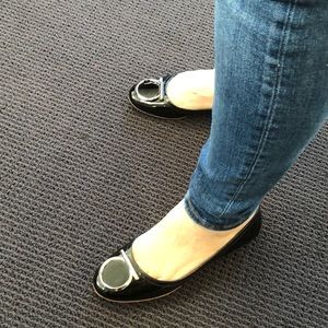 Patent Black Salvatore Ferragamo Flats